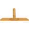 Ekena Millwork Portland Rough Sawn Timber Gable Bracket, Western Red Cedar, 60"W x 38"H x 4"D x 6"F, 15/12 Pitch GBW060X38X0406POR00RWR - alternate 2